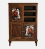 Toscano Sheesham Wood Tall Cabinet In Provincial Teak Finish