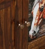 Toscano Sheesham Wood Tall Cabinet In Provincial Teak Finish