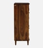 Toscano Sheesham Wood Tall Cabinet In Provincial Teak Finish