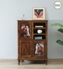 Toscano Sheesham Wood Tall Cabinet In Provincial Teak Finish