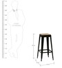 Tosh Bar Stool In Black Colour