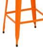 Anat Metal Bar Stool In Orange Colour
