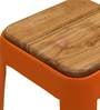 Anat Metal Bar Stool In Orange Colour