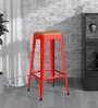 Anat Metal Bar Stool In Red Colour