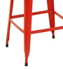 Anat Metal Bar Stool In Red Colour