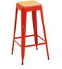 Anat Metal Bar Stool In Red Colour