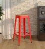 Anat Metal Bar Stool In Red Colour