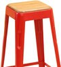 Anat Metal Bar Stool In Red Colour