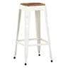Tosh Bar Stool in White Colour