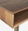 Toshi Solid Wood Writing Table in Natural Finish