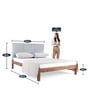 Toshi Queen Size Bed In Natural Finish