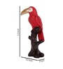 Toucan Bird Red Polyresin Figurine