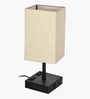 Touch Table Lamp with USB A + Type C Charging Ports Dual AC Outlets, Touch Control