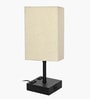 Touch Table Lamp with USB A + Type C Charging Ports Dual AC Outlets, Touch Control