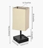 Touch Table Lamp with USB A + Type C Charging Ports Dual AC Outlets, Touch Control