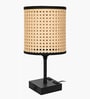 Touch Table Lamp with USB A + Type C Charging Ports Dual AC Outlets, Touch Control