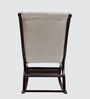 Touffy Solid Wood Rocking Chair in Brown & Beige Colour