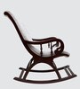 Touffy Solid Wood Rocking Chair in Brown & Beige Colour