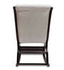 Touffy Solid Wood Rocking Chair in Brown & Silver Colour