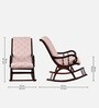 Touffy Teak Wood Rocking Chair In Brown Finish