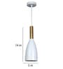 Toulon White Aluminum Hanging Light