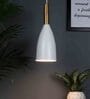 Toulon White Aluminum Hanging Light