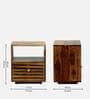 Toulouse Sheesham Wood Bedside Table In Scratch Resistant Provincial Teak Finish With Drawer