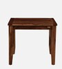 Tourconing Sheesham Wood 4 Seater Dining Table In Rustic Teak Finish