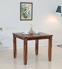 Tourconing Sheesham Wood 4 Seater Dining Table In Rustic Teak Finish