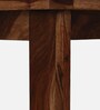 Tourconing Sheesham Wood 4 Seater Dining Table In Rustic Teak Finish