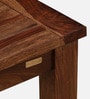 Tourconing Sheesham Wood 4 Seater Dining Table In Rustic Teak Finish