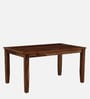 Tourconing Sheesham Wood 6 Seater Dining Set In Rustic Teak Finish