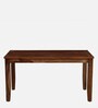 Tourconing Sheesham Wood 6 Seater Dining Set In Rustic Teak Finish
