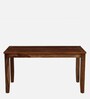 Tourconing Sheesham Wood 6 Seater Dining Set In Rustic Teak Finish