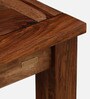 Tourconing Sheesham Wood 6 Seater Dining Set In Rustic Teak Finish