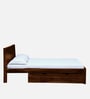 Tourconing Sheesham Wood King Size Bed In Provincial Teak Finish With Drawer Storage