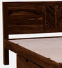 Tourconing Sheesham Wood King Size Bed In Provincial Teak Finish With Drawer Storage