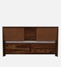 Tourconing Sheesham Wood King Size Bed In Provincial Teak Finish With Hydraulic Storage