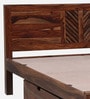 Tourconing Sheesham Wood King Size Bed In Rustic Teak Finish With Drawer Storage