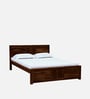 Tourconing Sheesham Wood Queen Size Bed In Provincial Teak Finish