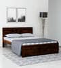 Tourconing Sheesham Wood Queen Size Bed In Provincial Teak Finish