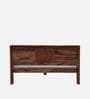 Tourconing Sheesham Wood Queen Size Bed In Rustic Teak Finish