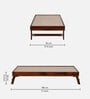 Tourconing Sheesham Wood Single Bed In Honey Oak Finish With Trundle