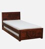 Tourconing Sheesham Wood Single Bed In Honey Oak Finish With Trundle