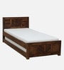Tourconing Sheesham Wood Single Bed In Provincial Teak Finish With Trundle