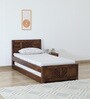 Tourconing Sheesham Wood Single Bed In Provincial Teak Finish With Trundle