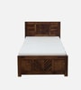 Tourconing Sheesham Wood Single Bed In Provincial Teak Finish With Trundle