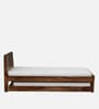 Tourconing Sheesham Wood Single Bed In Rustic Teak Finish With Trundle