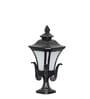 Tournai Single Light Outdoor Pedestal Gate Light In Black Finish