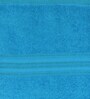 Turquoise Blue Solid 500 GSM Cotton Bath Towel